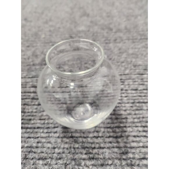 Vintage Princess House Heritage Clear Floral Crystal Accent Mini Vase Hand Blown - Picture 5 of 7